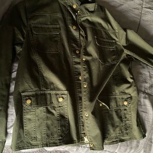 Talbots Army Green Utility Military Jacket